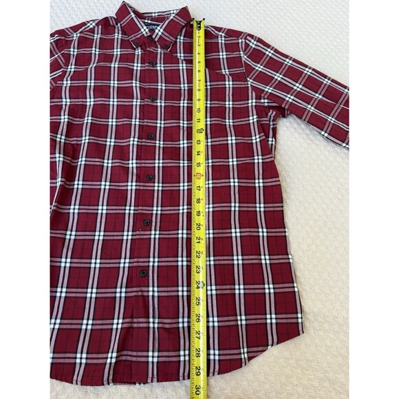 Chaps Easy Care‎ Twill Plaid Button Down Shirt Long Sleeve Casual | Men's Medium - Picture 13 of 13